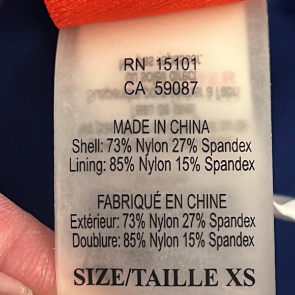 Red Carter ladies bathing suit - Picture 5 of 6